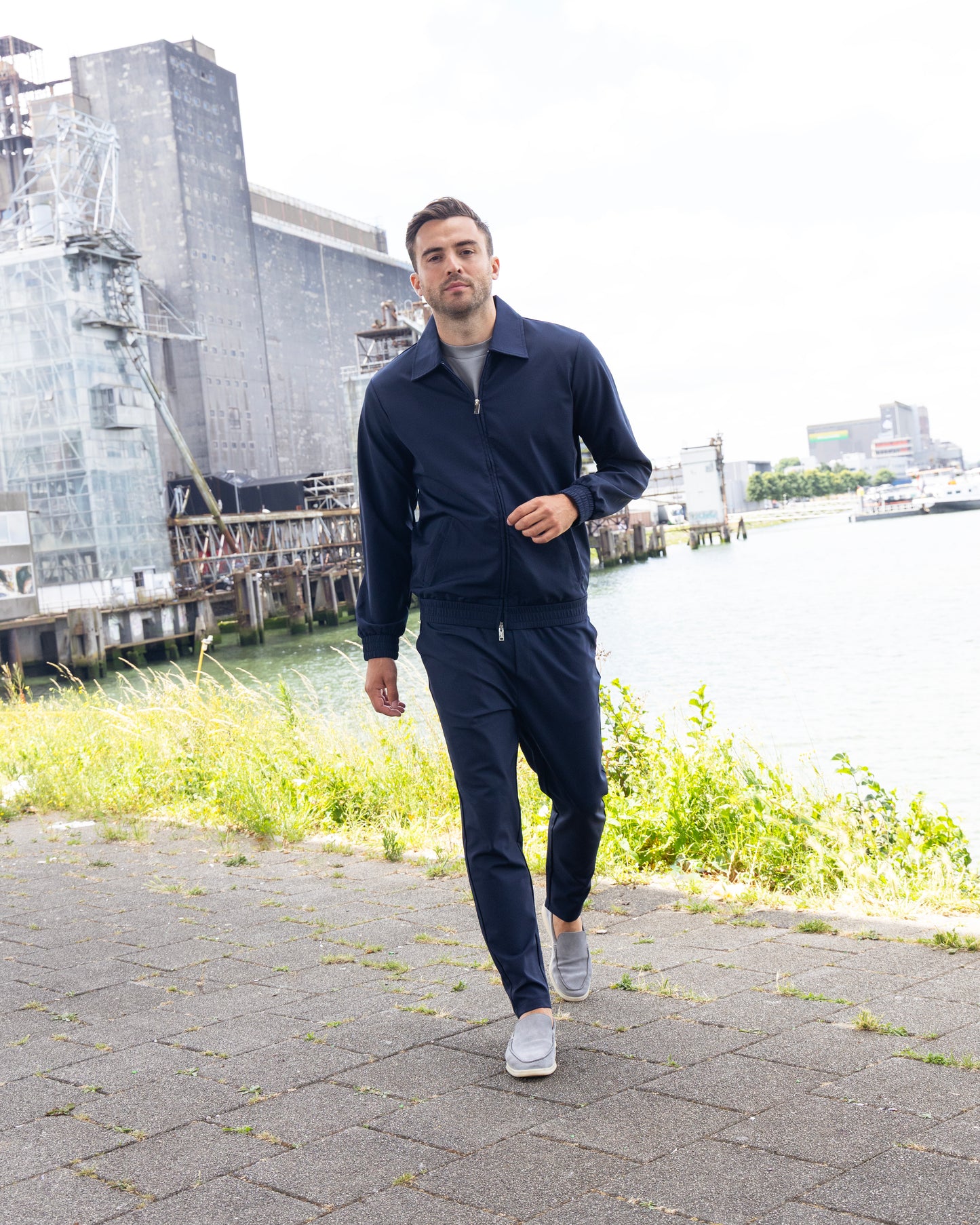 Navy Blue Tech Pants