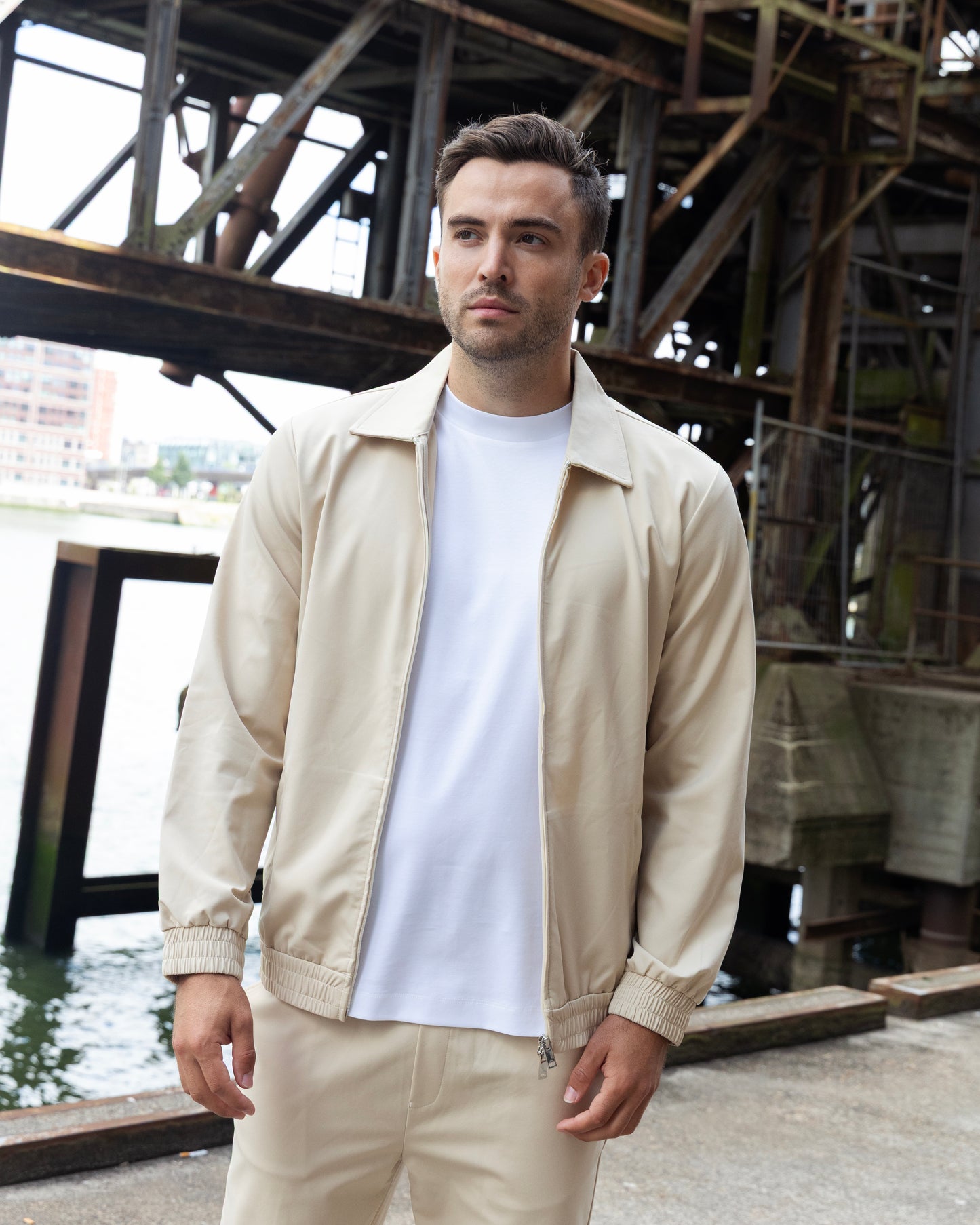 Beige Tech Vest