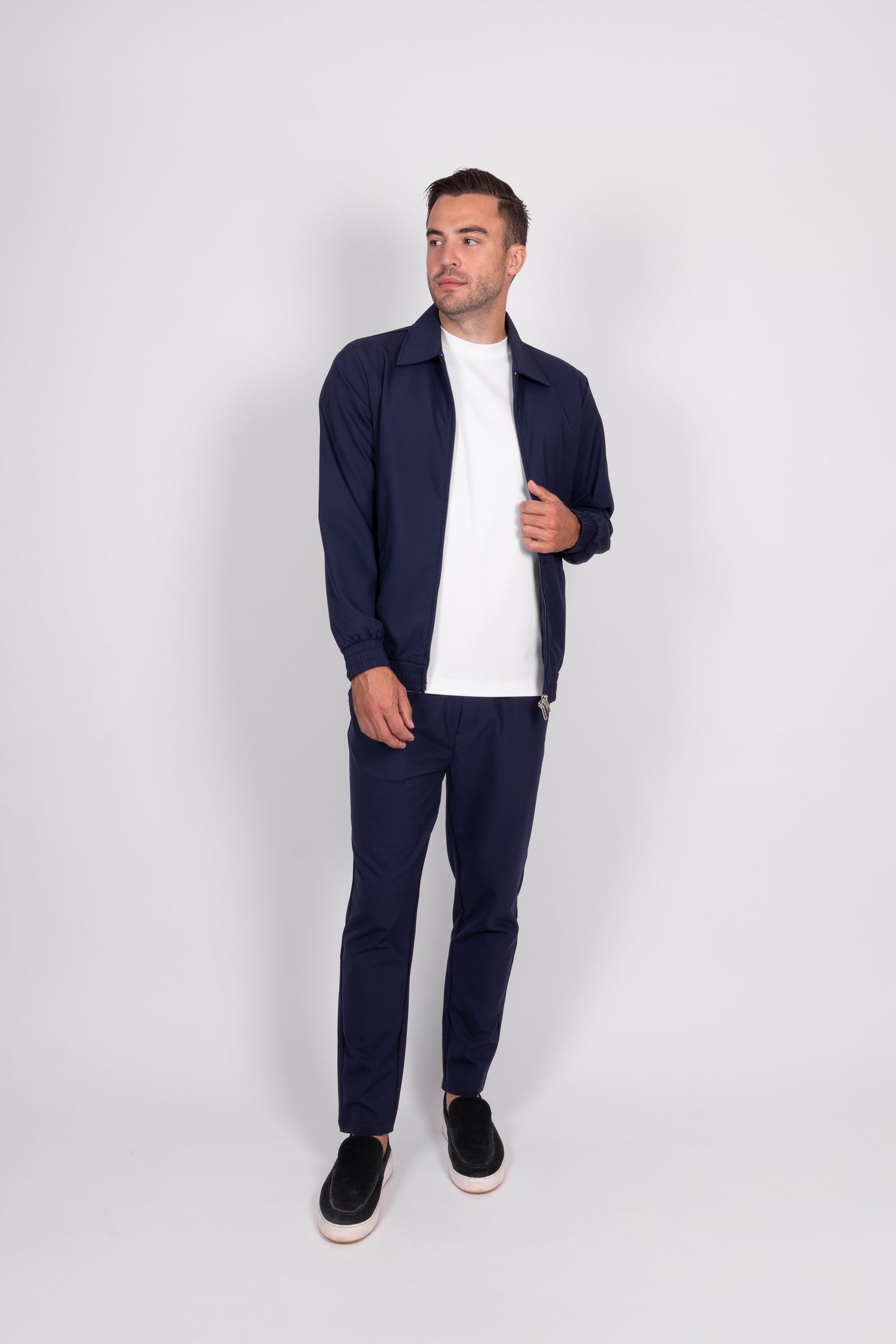 Navy Blue Tech Suit
