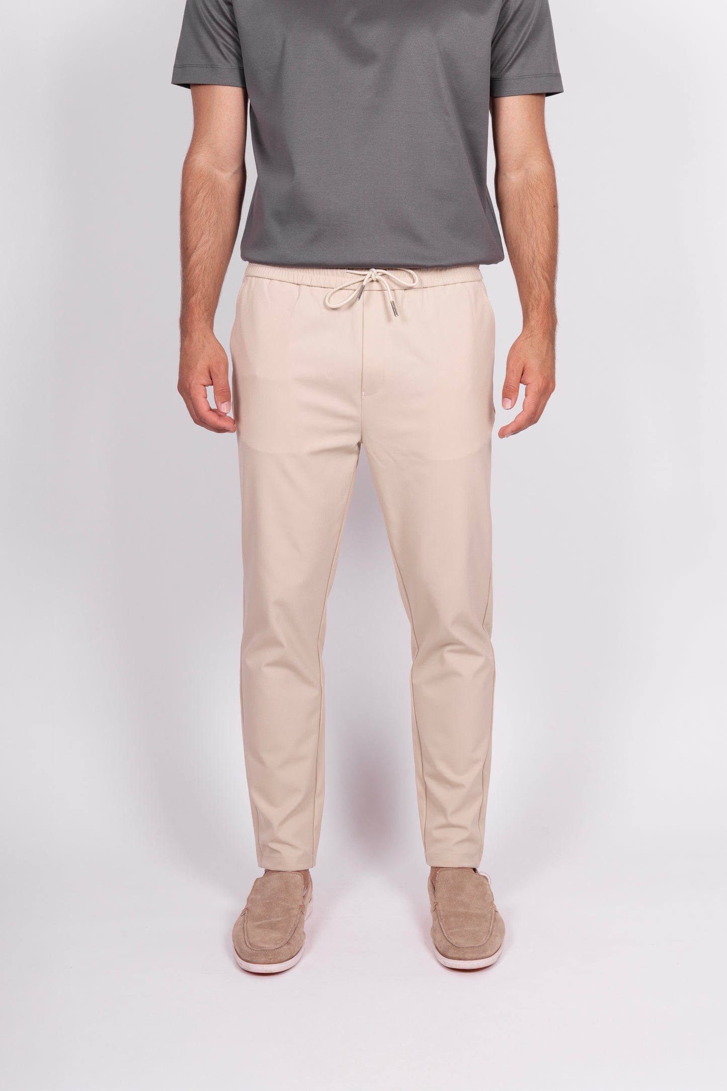 Beige Tech Pants