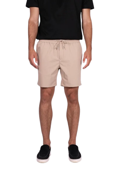 Beige Tech Shorts