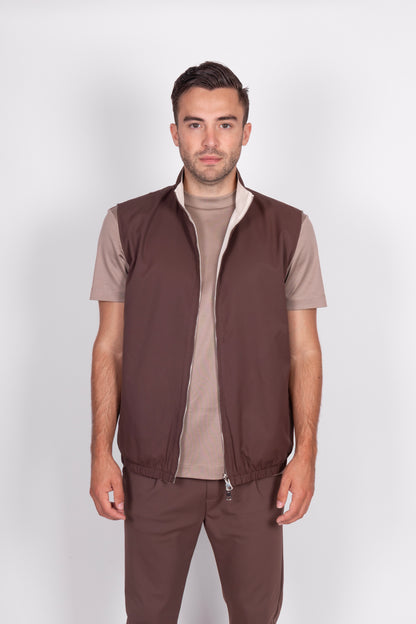 Brown Tech Gilet